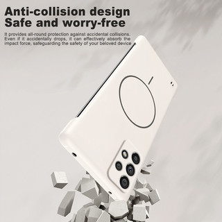 Ốp điện thoại không khung siêu mỏng mờ cho Samsung Galaxy A73 A53 A33 A23 A13 A03 A12 M12 A20S A22 A32 A52 A52S A03S A02S M32 4G 5G Vỏ chống sốc PC cứng từ tính màu trơn