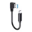GODD 25 50 100cm Ngắn 5Gbps USB3 0 USB3 0 sang Type C Cáp 90 Độ Khuỷu Tay USB3 0 đến Type C Cáp