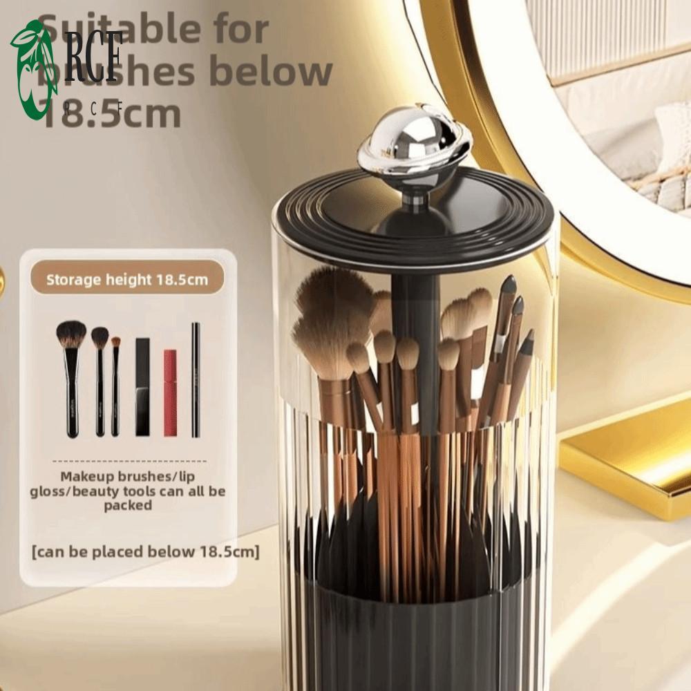 Hộp đựng cọ trang điểm nắp nâng tự động - Hộp đựng mỹ phẩm chống bụi cho bàn trang điểm