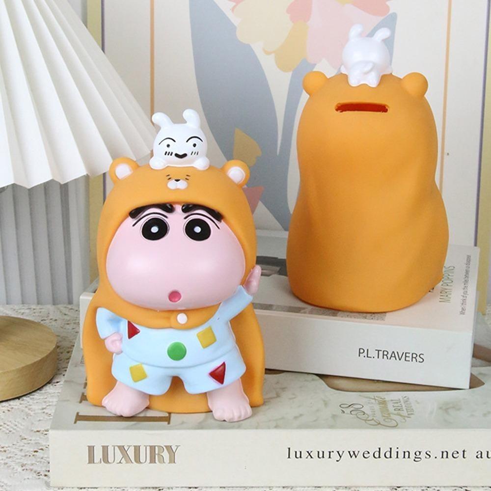 Crayon Shin Chan Hộp Đựng Tiền, Trang Trí Tiết Kiệm Xe Tăng Crayon Shin-chan Piggy Bank, Anime Sưu Tập Hình Mô Hình Hộp Bảo Quản