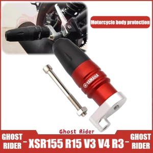 Dành Cho Xe YAMAHA XSR155 R15 V3 V4 R3 Xe Máy CNC Khung Xả Thanh Trượt Tai Nạn Bảo Vệ Cao Su Chống Rơi Phụ Kiện Bảo Vệ