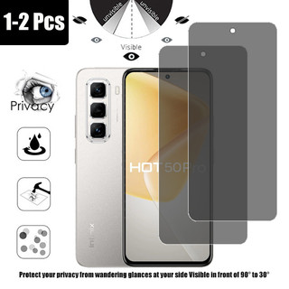 1-2 Chiếc Infinix Hot 50 Pro Kính Cường Lực Chống Nhìn Trộm Bảo Vệ Màn Hình Riêng Tư Cho Infinix Hot 60 60i 50i 40i 40 Free Fire 4G Phim Chống Gián Điệp