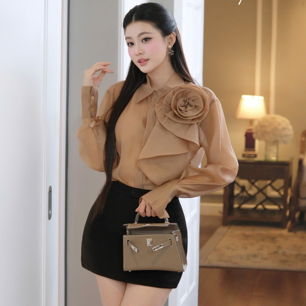 Chân váy nữ Masara màu đen basic phong cách công sở thanh lịch MV873