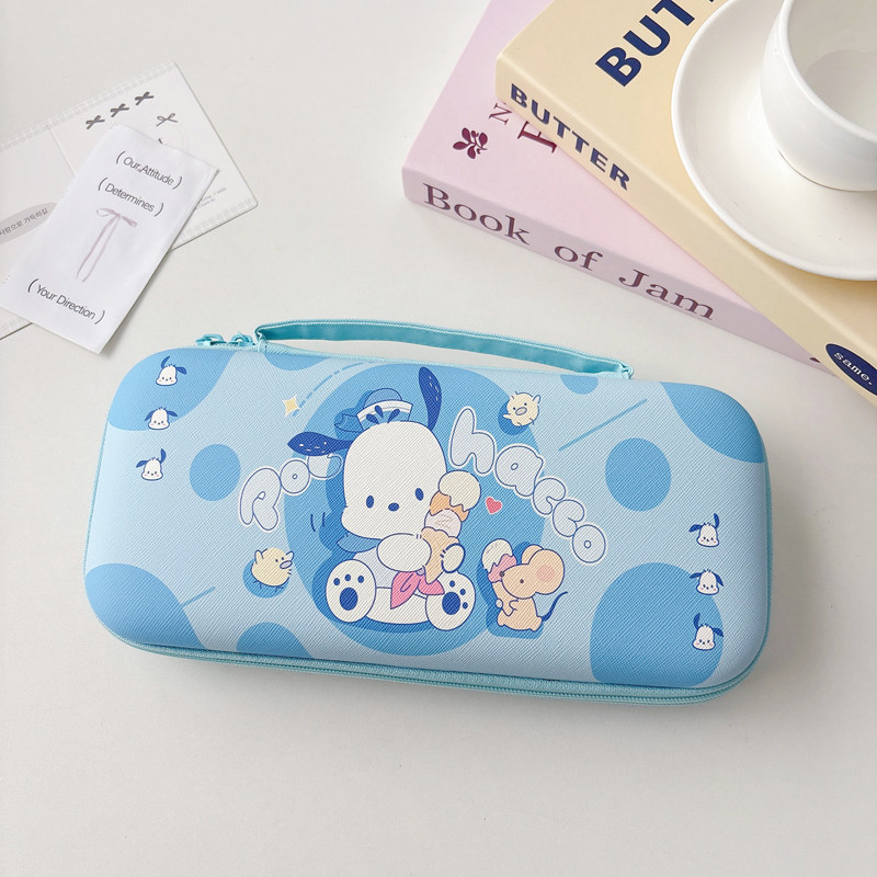 Túi chuyển đổi Pochacco dễ thương cho Nintendo Switch 2 Túi đựng di động 10 hộp mực trò chơi Khe cắm thẻ