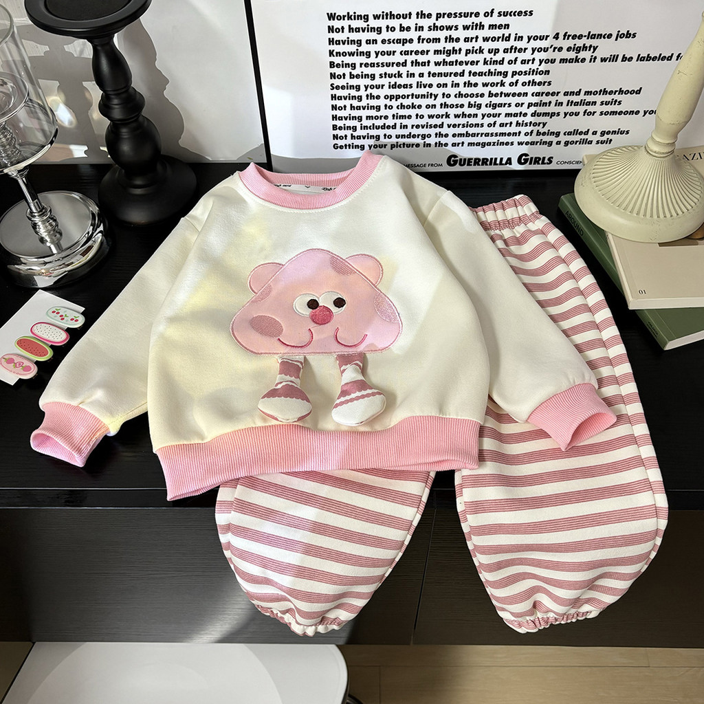 Áo Sơ Mi Bé Gái Phù Hợp Với Trứng Bé Trai Thời Trang Thu Đông Thường Ngày Bộ Đồ Hai Mảnh Kích Thước 73-130​ NYXN