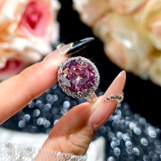 Trang sức phong cách châu Âu với kim cương hồng zircon, dành cho nữ