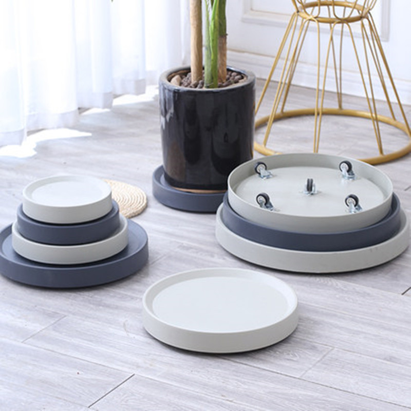 Nhựa Có Thể Tháo Rời Hoa Khay Con Lăn Bánh Xe Đa Năng Khay Hoa Khay Đế Khung Xe Khay Nước Có Ròng Rọc TKSY