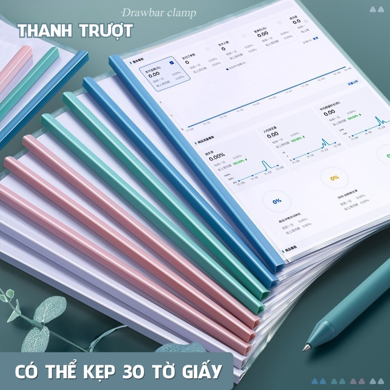 File Đựng Tài Liệu Gáy Rút – Bìa Kẹp Hồ Sơ A4, Thanh Kẹp Gáy Bền, Giúp Lưu Trữ Giấy Tờ Gọn Gàng Cho Văn Phòng