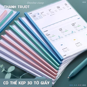 File Đựng Tài Liệu Gáy Rút – Bìa Kẹp Hồ Sơ A4, Thanh Kẹp Gáy Bền, Giúp Lưu Trữ Giấy Tờ Gọn Gàng Cho Văn Phòng