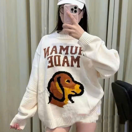 Áo Len Cún Hu Man KCloset Áo Sweter Chất Len Tăm Dày Dặn Dáng Rộng Nam Nữ NA49