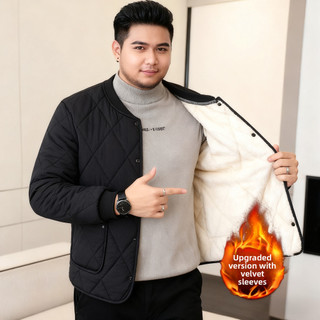 Oversize Cardigan Nam ấm áp từ cotton với cổ đứng và khóa kéo, phù hợp cho mùa đông.