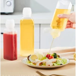 1 / 3 / 5 Cái 300 / 500ml Chai Dầu Bóp Nhà Bếp - Hộp Đựng Nước Sốt BBQ Salad Trong Suốt Bằng Nhựa