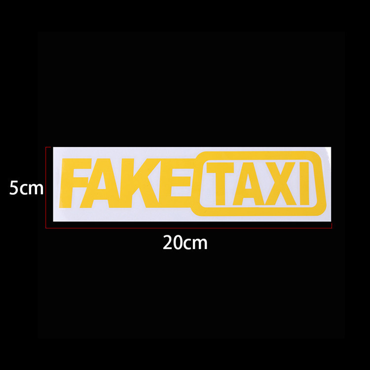 FAKE TAXI FAKE TAXI Drift Logo Ngộ nghĩnh Xe Dán FAKETAXI Phản Quang Xe Dán D87 CMCF