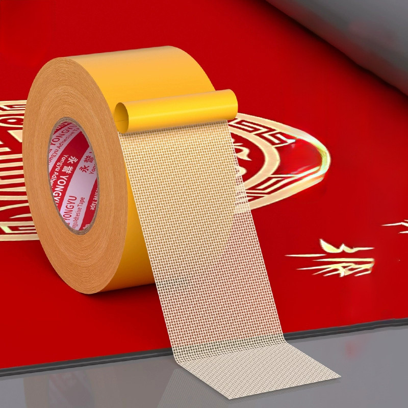 Mới 5 / 10M Siêu Mỏng Mạnh Cố Định Hai Mặt Băng Dính Lưới Mờ Băng Chống Thấm Nước