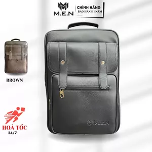 Balo đeo vai chất da cao cấp Men 2 Pát Dọc Dafical chống thấm [HOT]