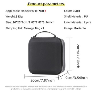 Dành Cho DJI NEO 2 Máy Đơn Túi Bảo Quản Drone Túi Xách Di Động Chống Rơi Và Chịu Áp Lực Neo2 Hộp Bảo Quản Phụ Kiện