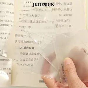 JKDESIGN Kính lúp thẻ trong suốt, Kính lúp ống kính bỏ túi Ví kính lúp, Quà tặng 3X Đọc sách Đồ trang sức siêu mỏng Dụng cụ kính mắt Quà tặng sinh nhật cho cha mẹ