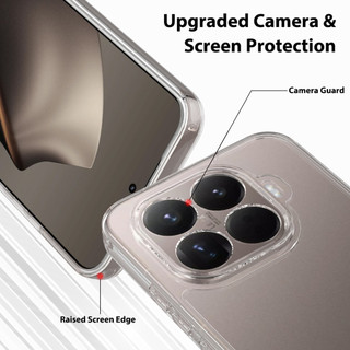Ốp lưng cho Xiaomi 15T Pro HD Vỏ chống sốc trong suốt TPU mềm siêu mỏng