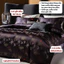 Bộ chăn ga gối Lụa Jacquard mềm mại MemMinbedding Luxury tone màu thanh lịch họa tiết bướm tinh xảo - L41678