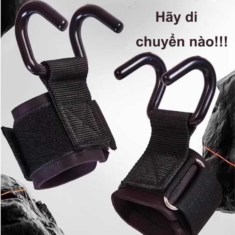 Dây Quấn Cổ Tay Có Móc Tập Gym – Hỗ Trợ Kéo Xà, Nâng Tạ, Bảo Vệ Lòng Bàn Tay Khi Tập Luyện Hiệu Quả