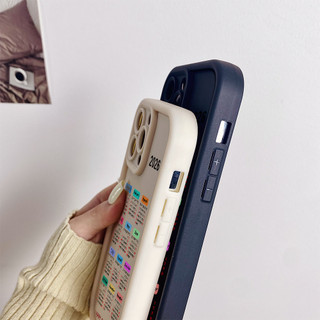 Ốp điện thoại lịch 2026 cho iPhone 17 / 16 / 15 Pro Max / 14 / 13 / 12 / 11 / Mini 7 / 8 Plus Xs X Vỏ bảo vệ hình thang bằng silicon mềm chống sốc