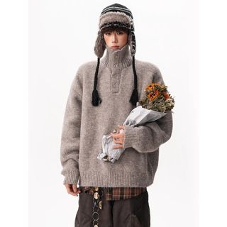 Áo len dệt kim nam ESEA - Thời trang Hàn Quốc, thiết kế tinh tế, phù hợp unisex