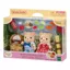 Sylvanian Families Doll and Furniture Set [Biscuit Bear Siblings - Picnic Lunch Set -] FS-60, ST Mark Certified, for ages 3 and up, Toy Dollhouse, EPOCH Corporation.