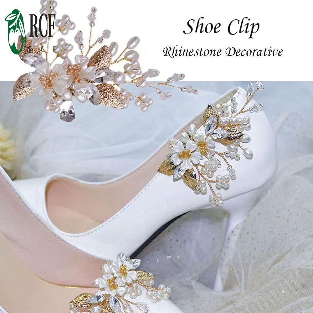 Kẹp Giày Kim Cương Giả Sáng Bóng - Tiệc Cưới Hoa Criss Có Thể Tháo Rời Cho Nữ Bé Gái