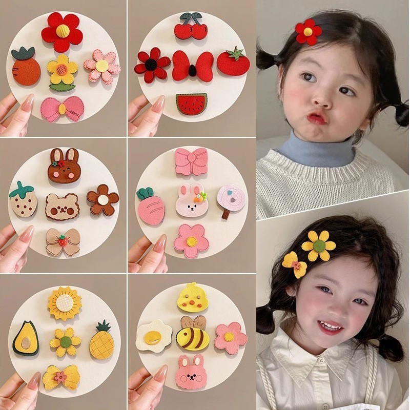 Set 30 Miếng Dán Tóc Mái Hình Dễ Thương Thời Trang Hàn Quốc Cho Bé Bài - Phụ Kiện Tóc
