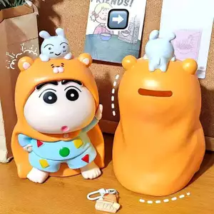 Crayon Shin Chan Hộp Đựng Tiền, Trang Trí Tiết Kiệm Xe Tăng Crayon Shin-chan Piggy Bank, Anime Sưu Tập Hình Mô Hình Hộp Bảo Quản