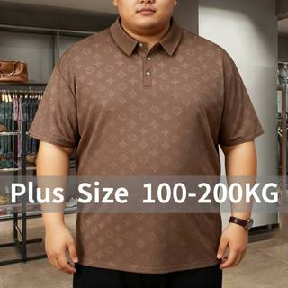 Oversize Áo Sơ Mi Polo Nam Băng Lụa Tay Ngắn, Kaki Thoáng Mát