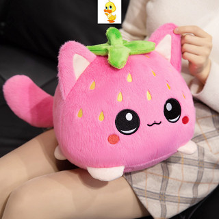 PLUS✨Hàng✨Đồ Chơi Dâu Mèo Dễ Thương, Mặt Dây Chuyền Kitty Vui Nhộn Kèm Búp Bê, Quà Tặng Bạn Gái, Trẻ Em, Giáng Sinh, COD