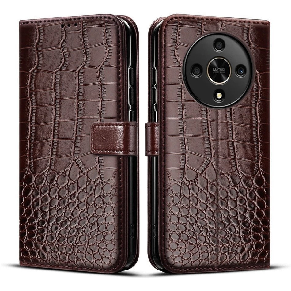 Dành Cho Honor X9d 5G Ốp Lưng Ví Đựng Thẻ Đứng Từ Tính Lật Bao Da Dành Cho Honor X9D 5G Vỏ Điện Thoại