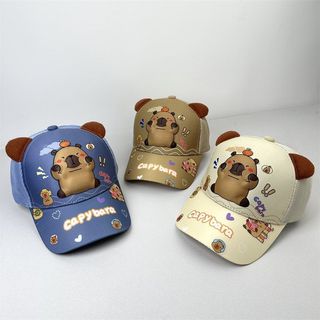Mũ lưỡi trai Capybara cho bé 3–9 tuổi – Hoạ tiết thú siêu dễ thương, che nắng hiệu quả