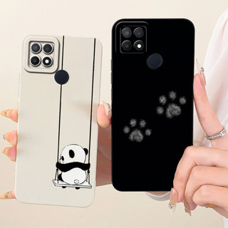 Dành Cho OPPO A15 A15s CPH2179 CPH2185 Vỏ Bảo Vệ Ống Kính Oppo A15 A15S Ốp Điện Thoại Silicon Mềm Hoạt Hình Mèo Dễ Thương