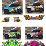 Bộ tem dán sườn xe vf3, tem xe gia đình phong cách, Decal Sticker dán xe vf3, nhiều mẫu HOT cho bạn lựa c — ảnh 2