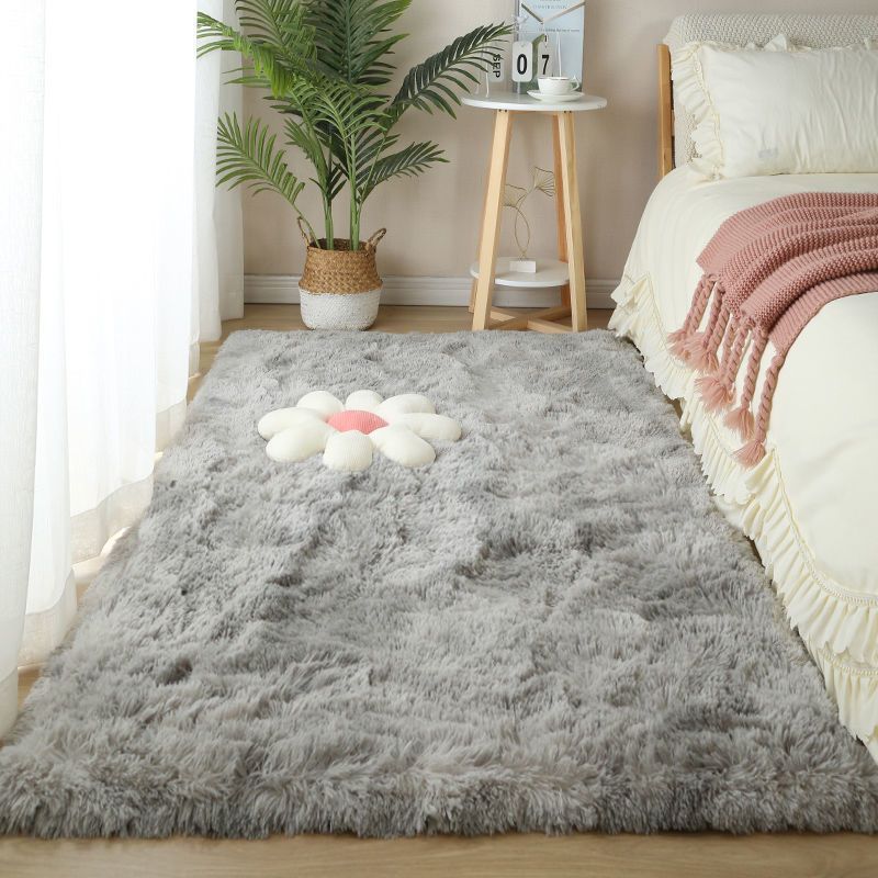 Thảm lông trải sàn decor phòng ngủ sang trọng, Thảm lông mềm mịn chống trượt trang trí phòng khách DINOHOME