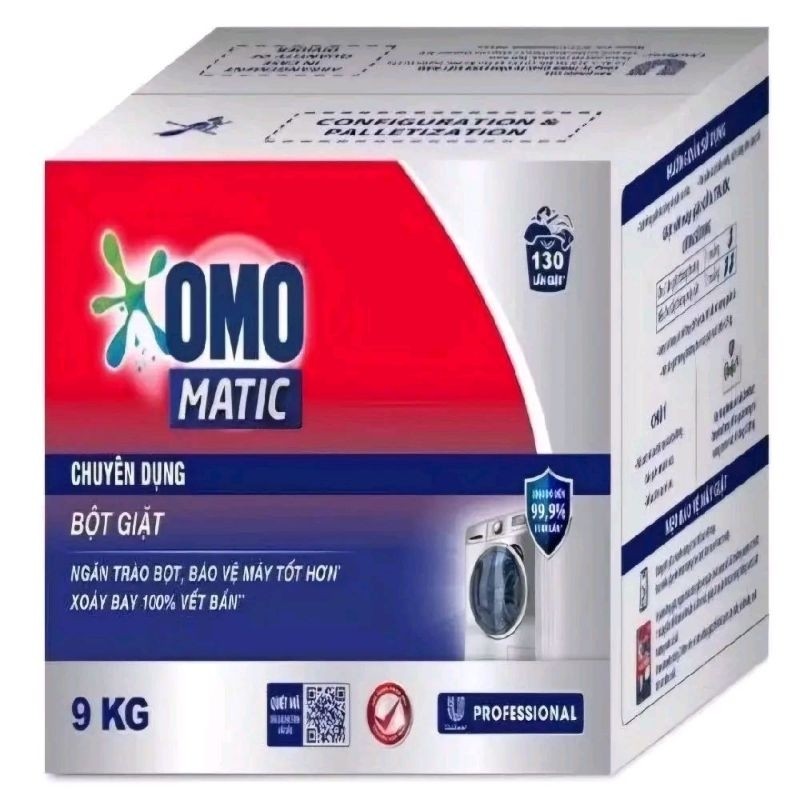 Bột Giặt OMO Matic Chuyên Dụng  Thùng 2 Túi x 4.5kg