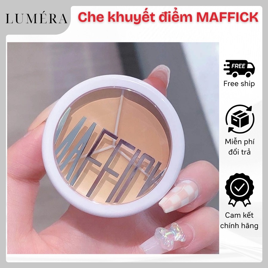 Kem che khuyết điểm MAFFICK 3 màu kèm che phủ quầng thâm mắt và mặt chuyên nghiệp