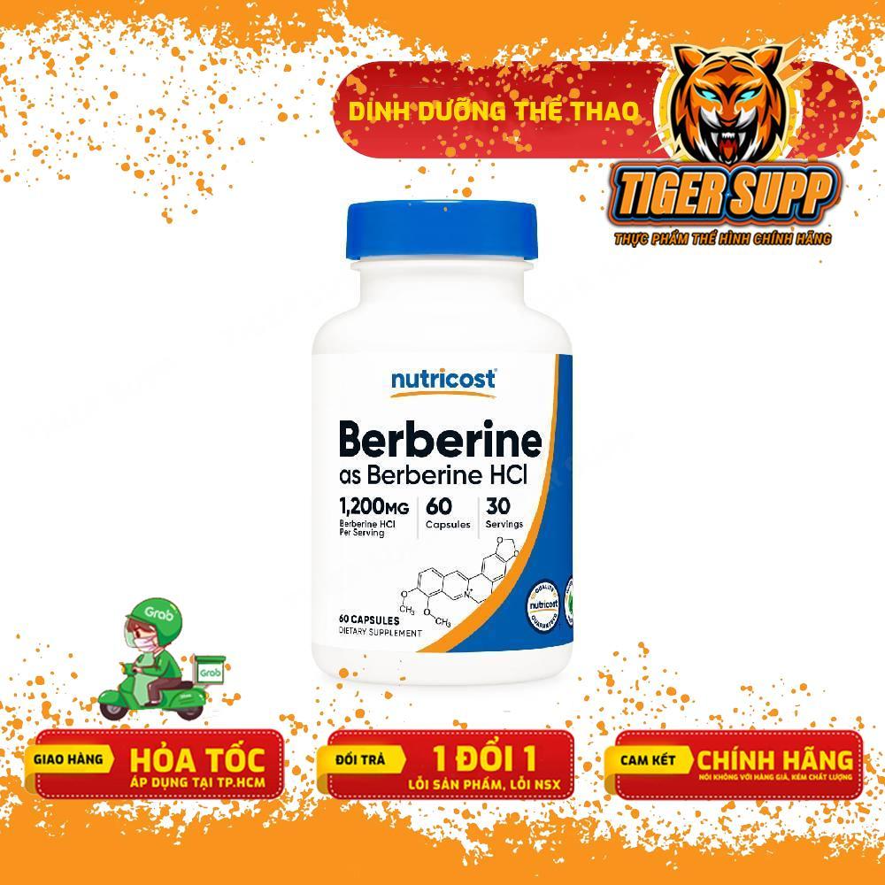 Viên Uống Berberine Nutricost Cải Thiện Rối Loạn Chuyển Hóa, Giảm Mỡ Máu, Cholesterol, Đường Huyết