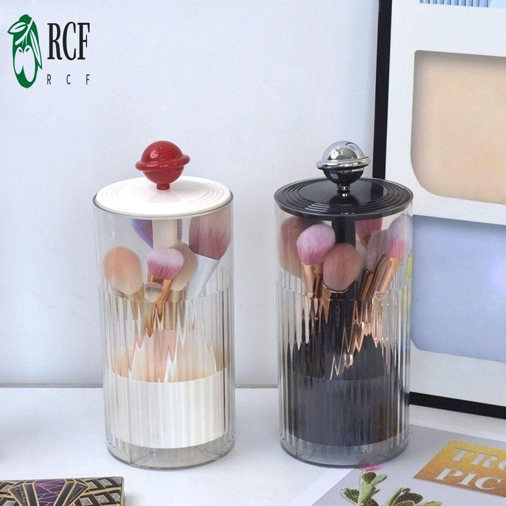 Hộp đựng cọ trang điểm nắp nâng tự động - Hộp đựng mỹ phẩm chống bụi cho bàn trang điểm