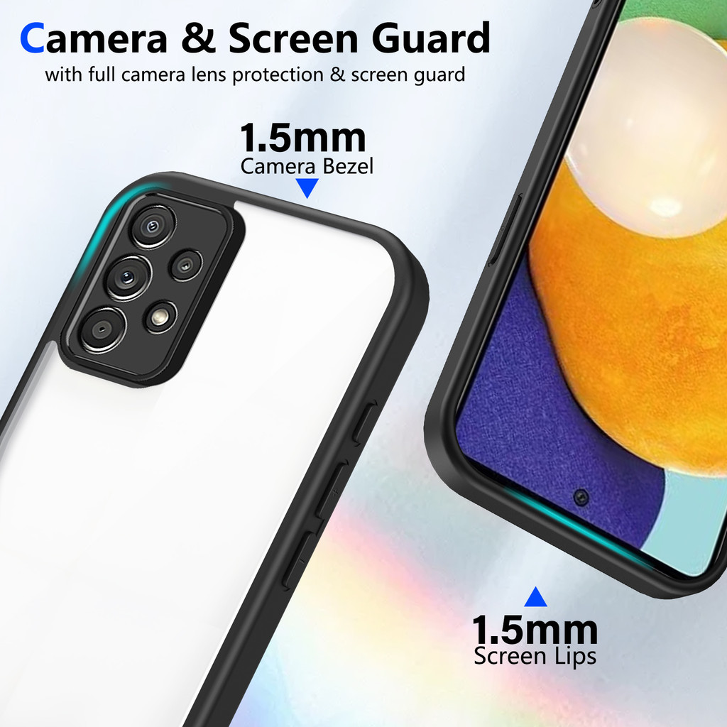 Ốp lưng Samsung A33 5G Vỏ trong suốt mờ thời trang cho Ốp điện thoại Samsung Galaxy A33 5G