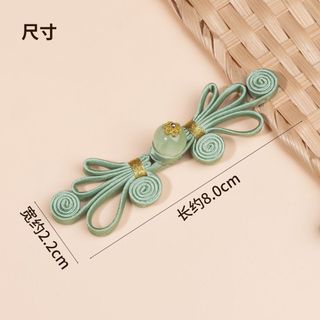 Sườn xám khóa vàng handmade họa tiết bướm, phụ kiện thời trang phong cách Trung Quốc