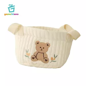 Giỏ Tã Cho Bé Bảo Quản Túi Tote Trống Đa Năng Di Động Mầm Non Thùng Bảo Quản Quần Áo Cho Bé Giá Đỡ Đồ Chơi Cho Cắm Trại Thịt Nướng
