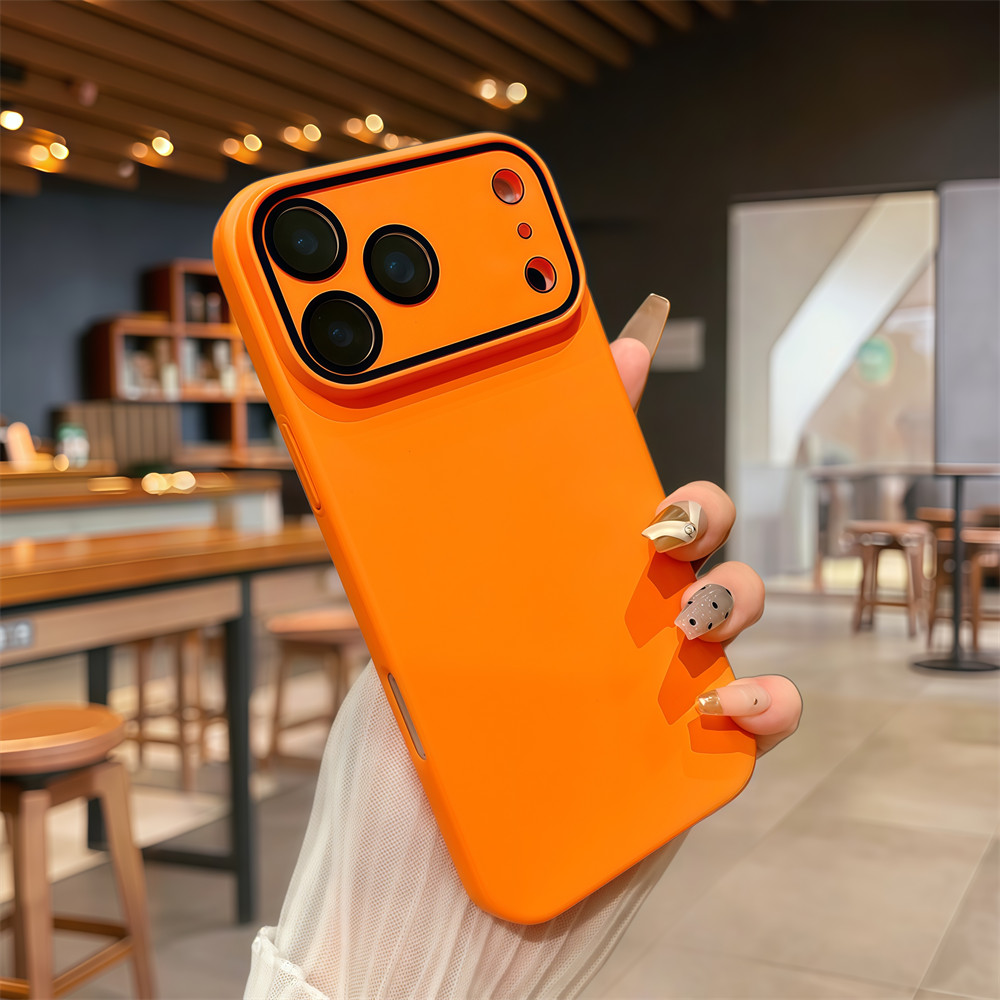Ốp điện thoại vỏ cứng đơn giản cho iPhone 17 Pro Max 11 12 13 14 15 16 pro max 15 14 plus Bảo vệ ống kính chống rơi Vỏ cứng chống sốc Vỏ bảo vệ điện thoại