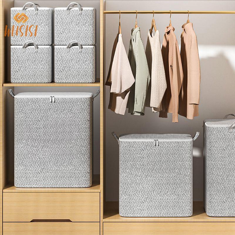 [WUSISI] Túi đựng quần áo chăn bông Dung tích lớn Túi phân loại chăn bông Túi đựng quần áo chống bụi Túi phân loại Túi di chuyển gia đình MỚI
