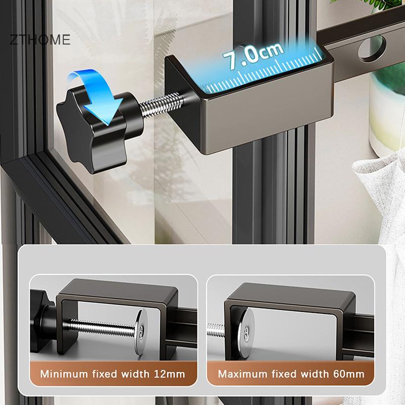 ZTHOME Có Thể Gập Lại Xoay Được Giá Treo Quần Áo Treo Tường Móc Treo Giá Phơi Tiết Kiệm Không Gian Nhôm Quần Áo Sắp Xếp HOT