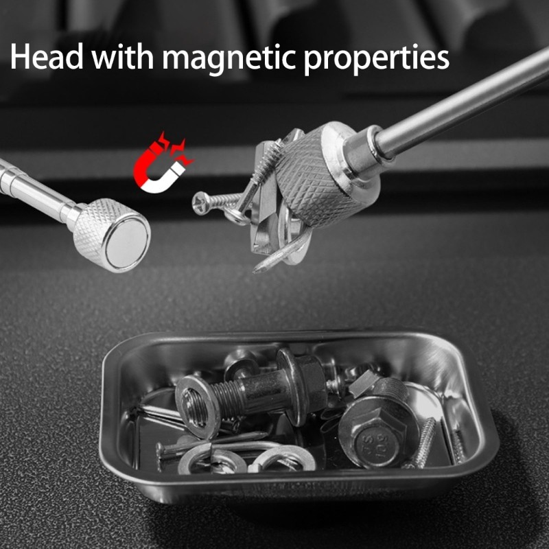 Bapara 7 Chiếc Thép Không Gỉ Cơ Khí Kính Thiên Văn Nam Châm Dính Dụng Cụ Bán Tải Từ Tính Loại Bỏ Con Dấu Dầu Có Thể Điều Chỉnh Góc Đến