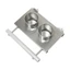 Thức ăn cho chim chống rỉ sét hàng đầu với nền tảng cá rô 2 cốc để gắn lồng Vẹt Hamster Thức ăn cho thú cưng Tưới nước Supp