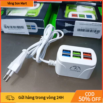 【Son】 Nhanh 6 Cổng USB A53 Cốc Sạc Đa Năng Chống Cháy Nổ Kèm Dây Nối Dài Chất Liệu ABS, Loại Phích Cắm Phích Cắm EU, Ch